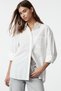 Ecru Collar Stripe Stone Detail Oversize / Wide Fit Woven Shirt Twoaw25Go00026
