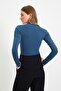 Indigo Slim Büzgülü Çıtçıtlı Esnek Örme Body TWOAW20BD0052 - 4