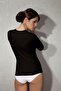 Women's Modal Round Neck Long Sleeve T Shirt 8512 - 2