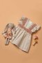 Cemre Knitted Detail Linen Girls' Dress - 2