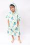 Beach Towel Children's Poncho (dinosaur printed)