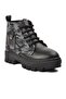 Black Camouflage Children's Boots with Fur Inside - 3