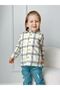 Shirt White Green And Gray Striped Wooden Button Holiday Children's And Baby's Clothing Custom Daily Girls Boys - 4
