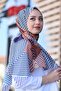 نموذج شال شيفون منقوش هندسي 72*180 سم - 2
