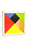 4-Piece Tangram Set, 7-Piece Educational Colorful Wooden Medium Size Tangram, Mind, Intelligence, Logic and Strategy Game - 5