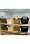 منظم داخلي للخزانة (سلة صغيرة) قطعة واحدة لون بيج غامق - 3