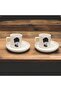 Coffee Cup Set with Atatürk Portrait, 2-Piece Turkish Coffee Cup Set, 4 Pieces with Atatürk Image - 3