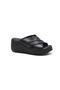 VENUS24340252 Women's Leather Slippers - Wedge Sole