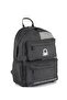 03846 School bag junior high school high school student bag BLACK - 2