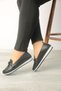 Orthopedic Sole Daily Skin Buckle Women's Ballerina Shoes - 4