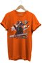 Hunting Dog Hunting Flare and Cuckoo Printed Wild Life Nature Printed Regular Fit Orange T-Shirt