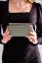 Women's 8 Cards, 1 Id Compartment, Snap Fastener and Zipper Closure, Multifunctional Vegan Wallet 1003 - 2