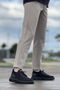 Men's Black Knitwear Lace-Up Orthopedic Style Shoes Daily Sports High Sole Stylish Comfortable Sneakers