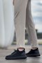 Men's Black Knitwear Lace-Up Orthopedic Style Shoes Daily Sports High Sole Stylish Comfortable Sneakers - 2