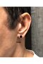 Dumbel Black Barbell Steel Earrings - 3