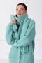 Women's Mint Green Lift Merino Wool Scarf Beanie Set