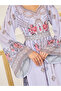 Handwork Rhinestone Detail Digital Print Belted Jalabiya - 3