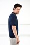 A.Laci Buttoned Polo Neck 100% Cotton Men's Knitwear T-Shirt - 4