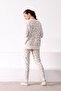 Women's Leopard Print Crew Neck Cashmere Women's Knitwear Sweater - 4
