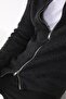 Men's Anthracite Double Zippered Knitwear Cardigan - 2