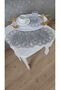 Set of 6 Stylish Presentation Guipure Tulle Napkins for Coffee Side