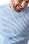 Blue Crew Neck 100% Cotton Men's Knitwear T-shirt - 2