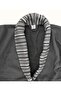 Limira 2-Piece Set Anthracite Cotton 1 Bathrobe L-XL 1 Bridal Towel 50x90 2234 - 4