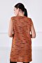 Women's Orange V-Neck Wool Knitwear Vest - 6