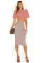 Women's Powder Side Gathered Silk Jersey Crop Top - 3