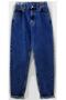 90's Dark Blue High Waist Mom Jeans - 2