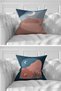 Set of 7 Double Sided Special Design Pastel Colored Digital Printed Throw Pillow Covers - 3