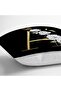 Black Background White Rose Motif Gold Letter A Special Design Digital Printed Pillow Throw Pillow Case - 3