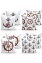 4-Piece Double Sided Anchor and Rudder Special Designed Digital Printed Modern Suede Throw Pillow Cover Set - 2