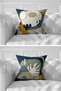 Set of 7 Double Sided Pastel Colored Special Design Digital Printed Throw Pillow Covers - 4