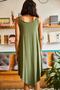 Women's Khaki Ethnic Strappy Asymmetrical Dress ELB-19000612 - 7