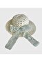 Girl's Organza Tulle Bow Straw Hat 9813 - 2