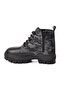 Black Camouflage Children's Boots with Fur Inside - 2