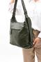 Faux Leather Soft Woven Shoulder Bag Green (Model: 571-11-13B) - 3