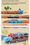 159 Cm Dinosaur Truck Launching Car Launching 6 Car Car Launcher Collapsible Racing Track Vehicle Launcher with Track - 2