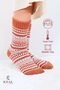 2 Pairs of Women's 100% Wool Thick Winter Warm Patterned Socks - 6