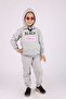 BLACK PINK PRINTED HOODED, Kangaroo Pocket, TO GIRL'S Tracksuit SET - 2