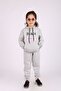 BLACK PINK PRINTED HOODED, Kangaroo Pocket, TO GIRL'S Tracksuit SET - 5