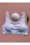 Padded Cotton 4-Piece Set of Black, White, Gray, and Skin Color Half Tank Tops (M= 70-75, L= 80-85, Xl= 90-95, 2XL=100-105) - 4