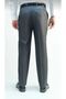 Men's Smoked Classic Cut Fabric Trousers - 3