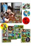 Set of 4 Baby Magnet Educational Puzzle - Puzzle Montessori Gift toy - 22 VISUAL 68 pieces - 4
