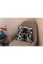 Black Girl Patterned Pink Black White Colored 2-Piece Digital Printed Throw Pillow Cover - 3
