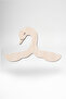 Swan-shaped wooden clothes hangers for babies and toddlers - 3
