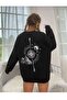 Malkoçbey Compass Back Print Oyaka Oversized Unisex Sweatshirt - 2