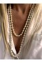 Long Vintage Pearl Necklace - 7