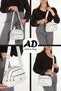 Women's Crossbody Casual White Shoulder Bag - 3